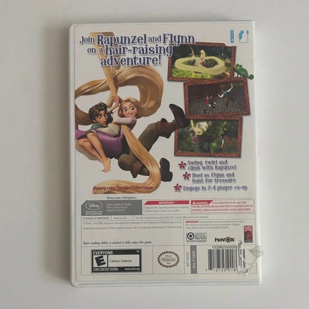 Nintendo Disney Tangled Wii Game - Purple and Brown